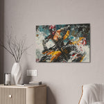 Snowbound Sensation: Vibrant Motorcycle Journey