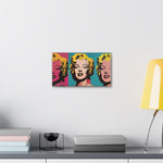 Pop Icon: Marilyn Monroe in Tri-Color Canvas