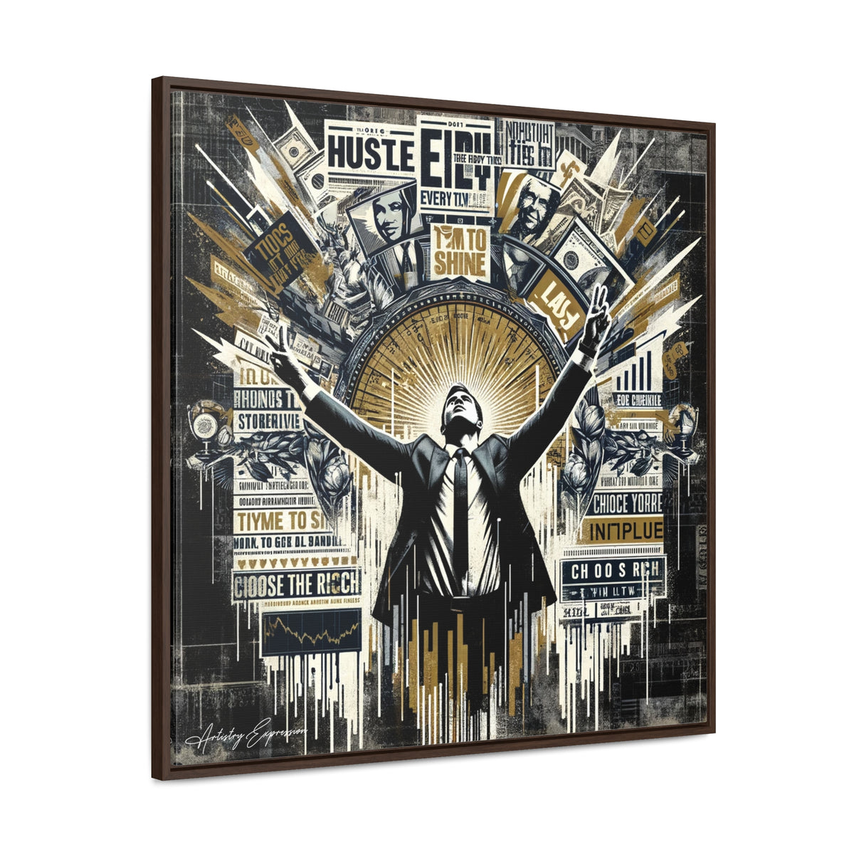 Success Symphony: Graffiti Ode to Financial Triumph