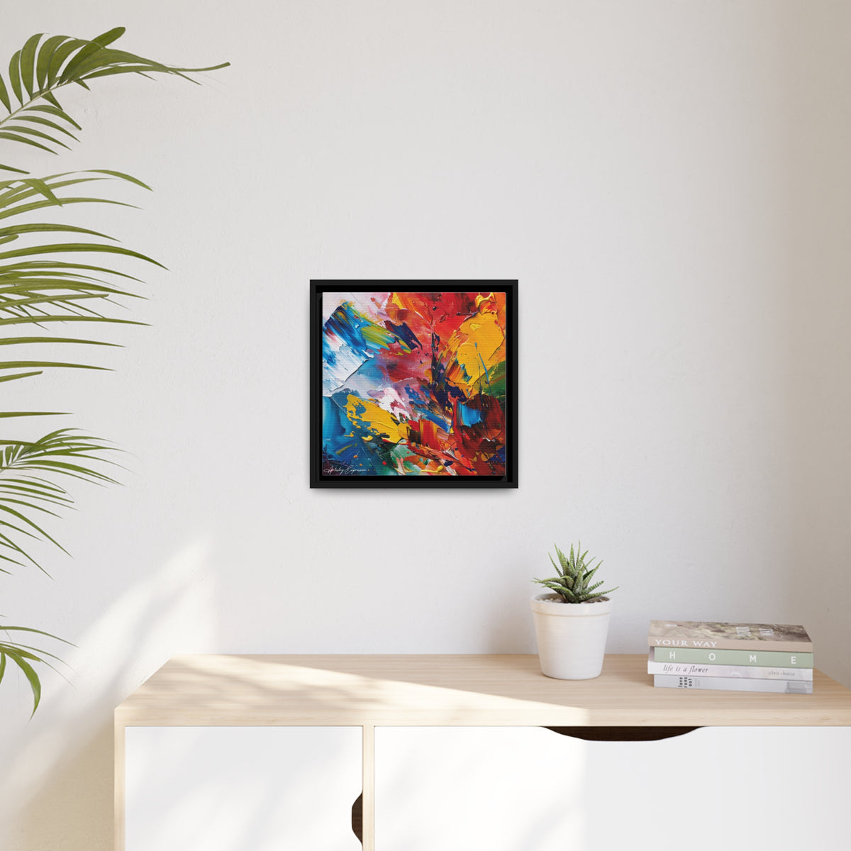 Emotional Echoes: Abstract Canvas Masterpiece