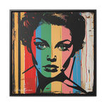 Color Splash: Vibrant Pop Art Lady Portrait