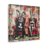 Urban Elegance: A Tale of Two Rabbits