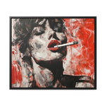 Crimson Charm: Beauty in Smoke