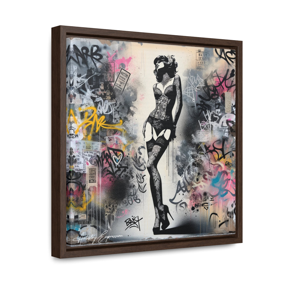 Graffiti Glamour: Beauty Amidst Chaos
