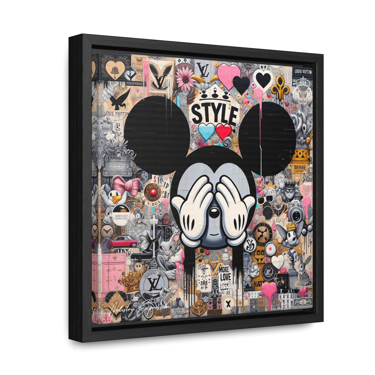 Urban Harmony: A Graffiti Mosaic of Pop Culture