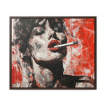 Crimson Charm: Beauty in Smoke