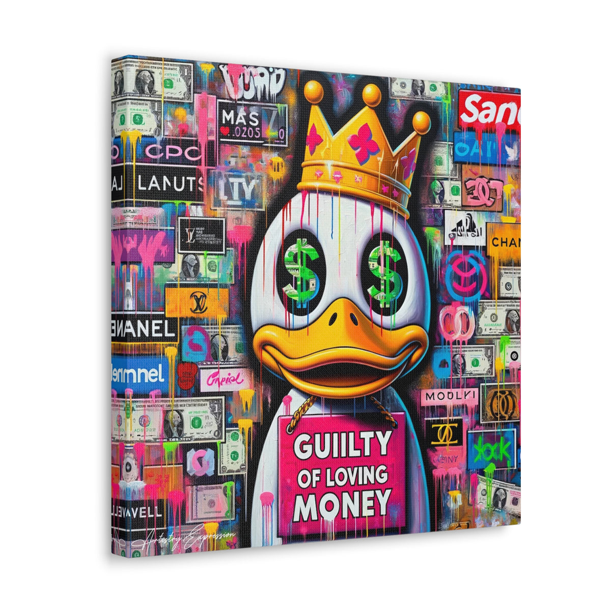 Luxury Lament: Graffiti Art on Obsession with Money