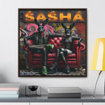 Playful Intrigue: Graffiti Mural with Anthropomorphic Rabbits