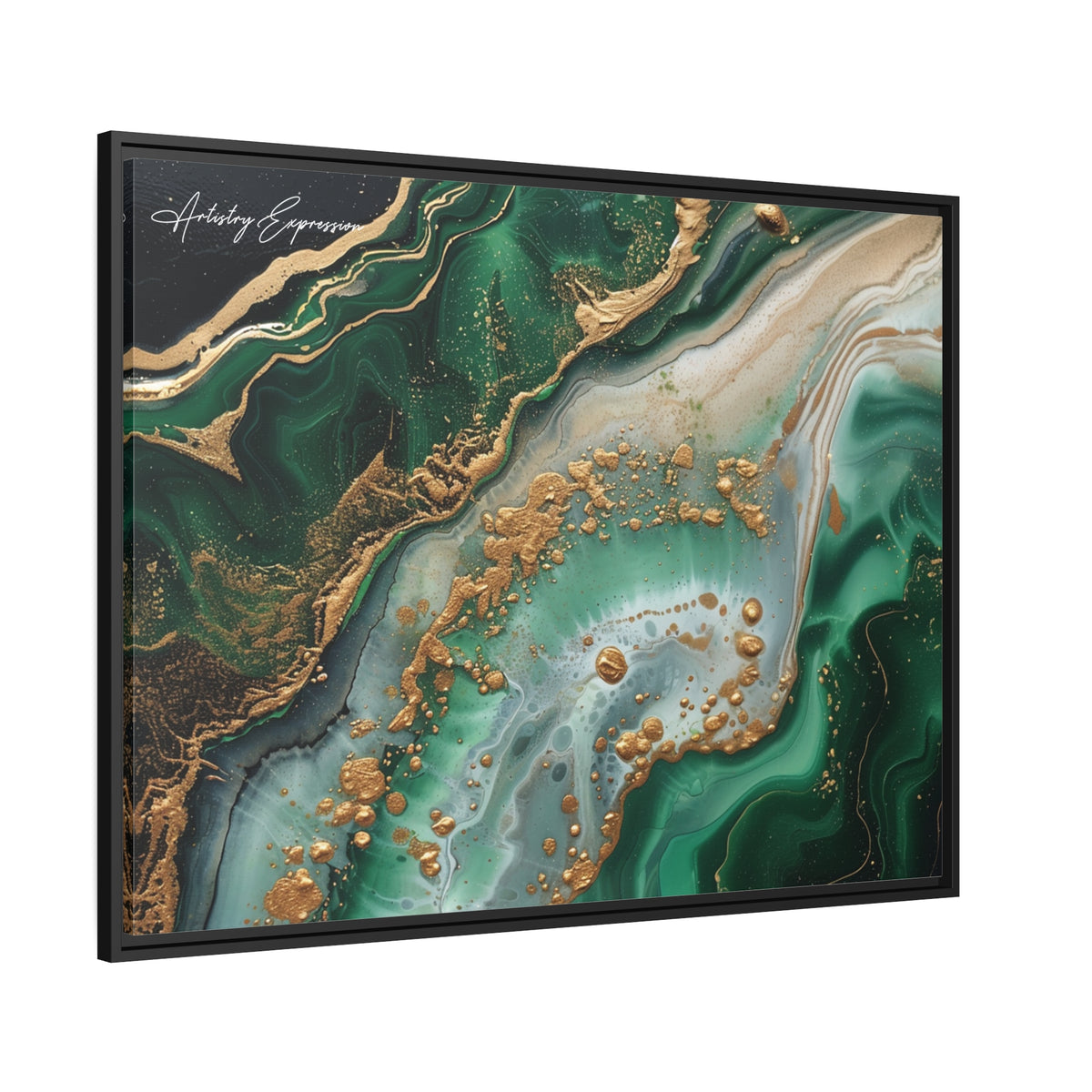 Emerald Ebb: Abstract Fluidity