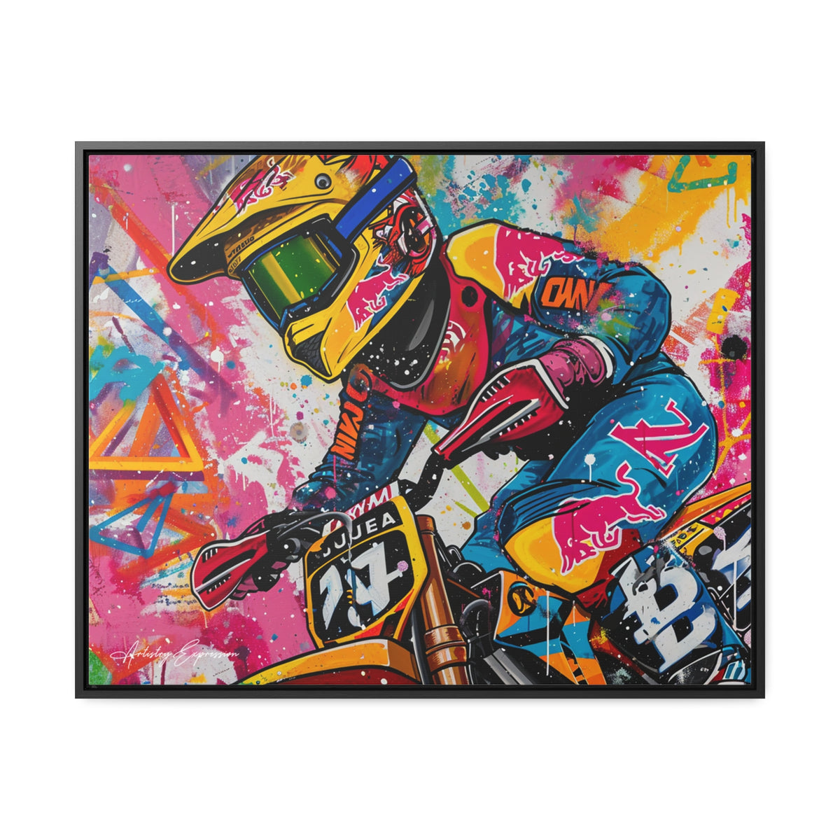 Urban Thrill: Graffiti Motorcycle Journey