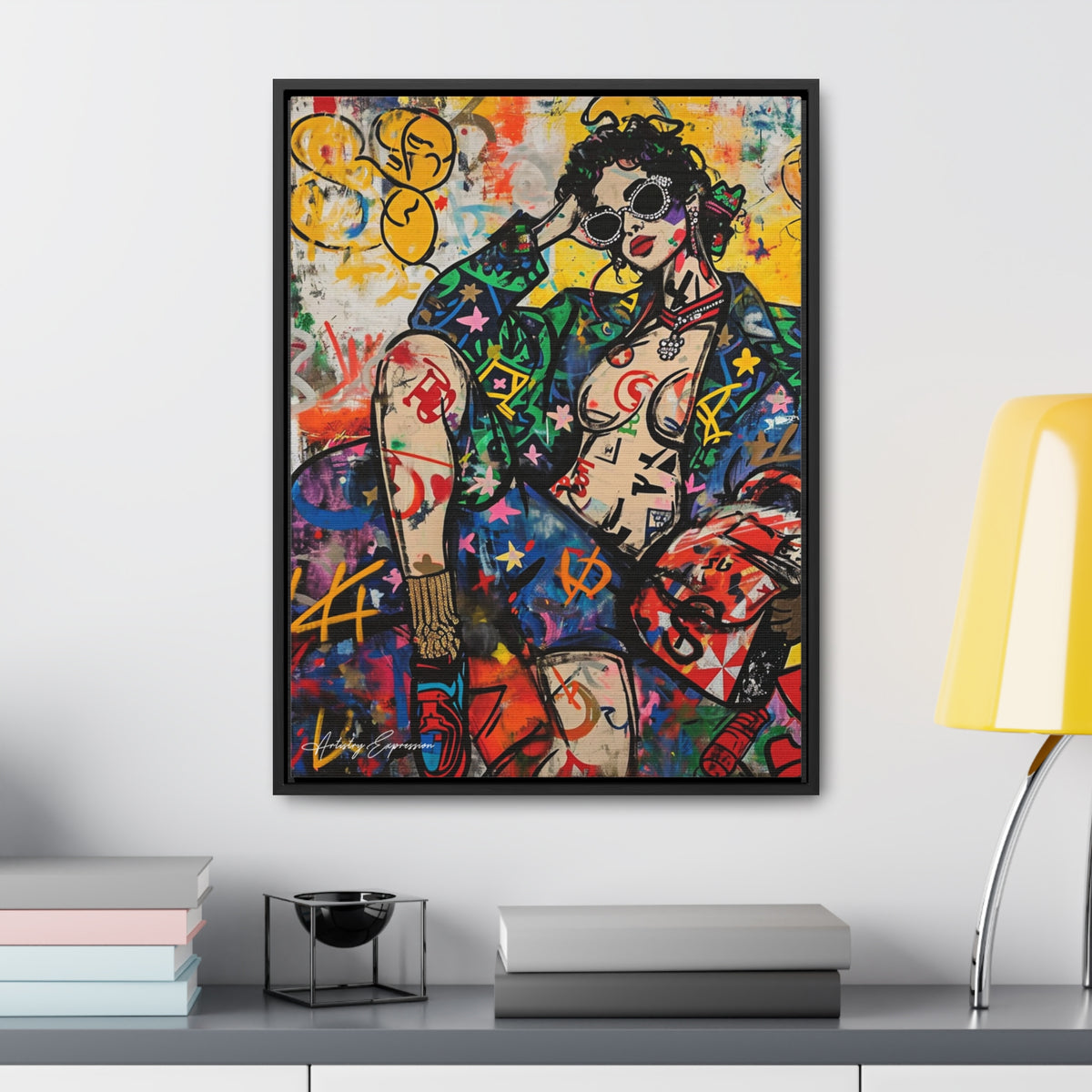 Déesse du graffiti : richesse et style en couleur
