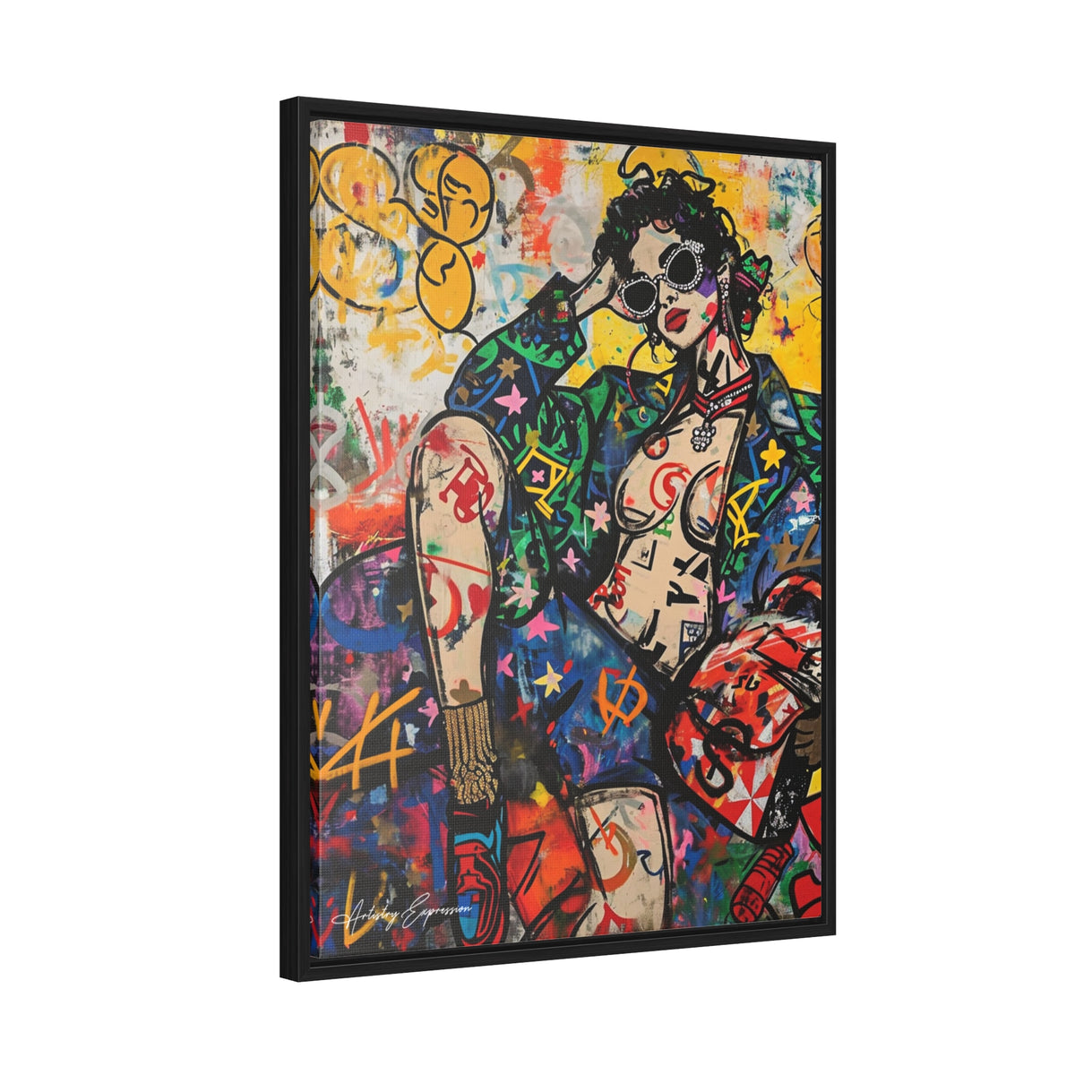 Déesse du graffiti : richesse et style en couleur