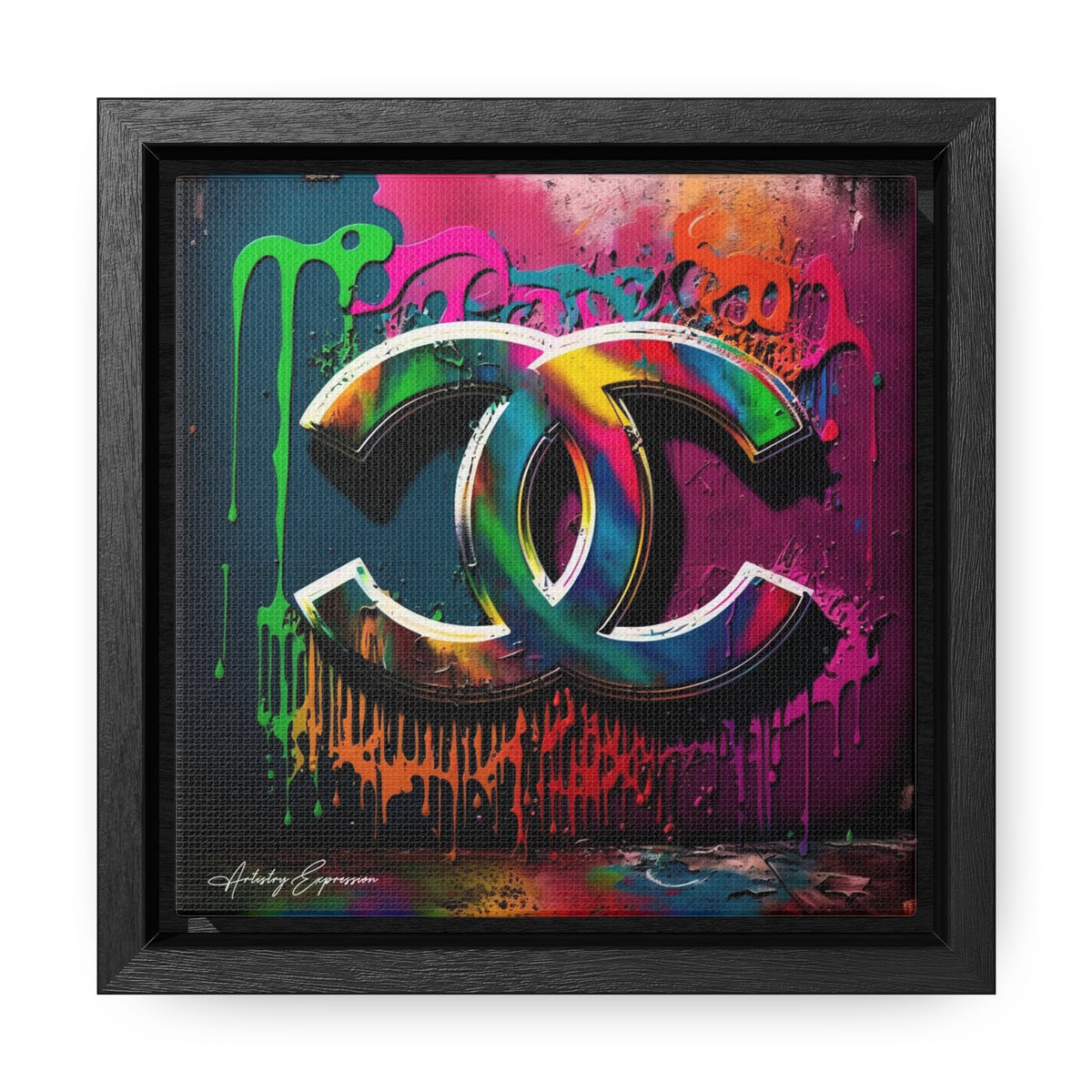 Street Art Broadcast: Channel Logo on Graffiti Wall