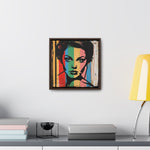 Color Splash: Vibrant Pop Art Lady Portrait