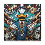 Graffiti Rebellion: Urban Canvas with Gangsta Donald Duck