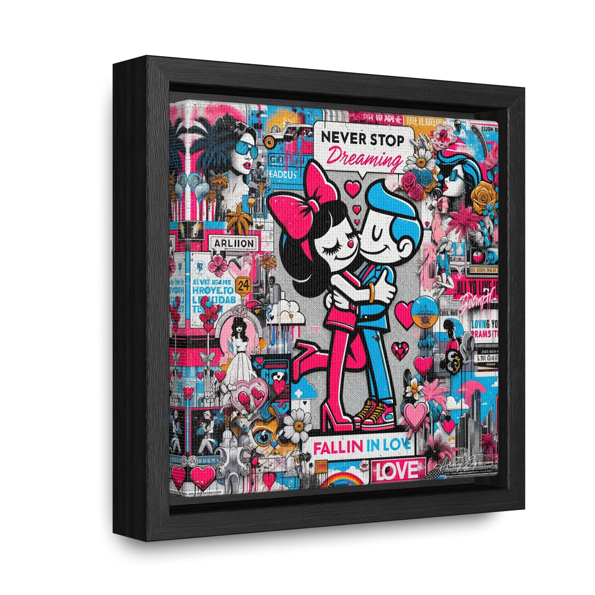 Urban Expression: Vibrant Graffiti Canvas