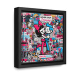 Expression urbaine : toile de graffiti vibrante