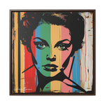 Color Splash: Vibrant Pop Art Lady Portrait