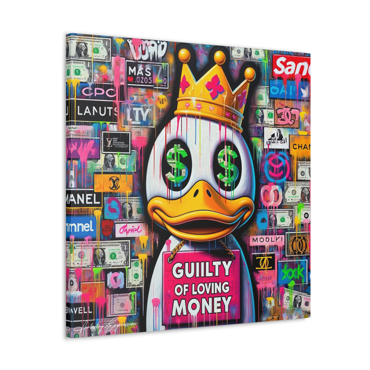 Luxury Lament: Graffiti Art on Obsession with Money