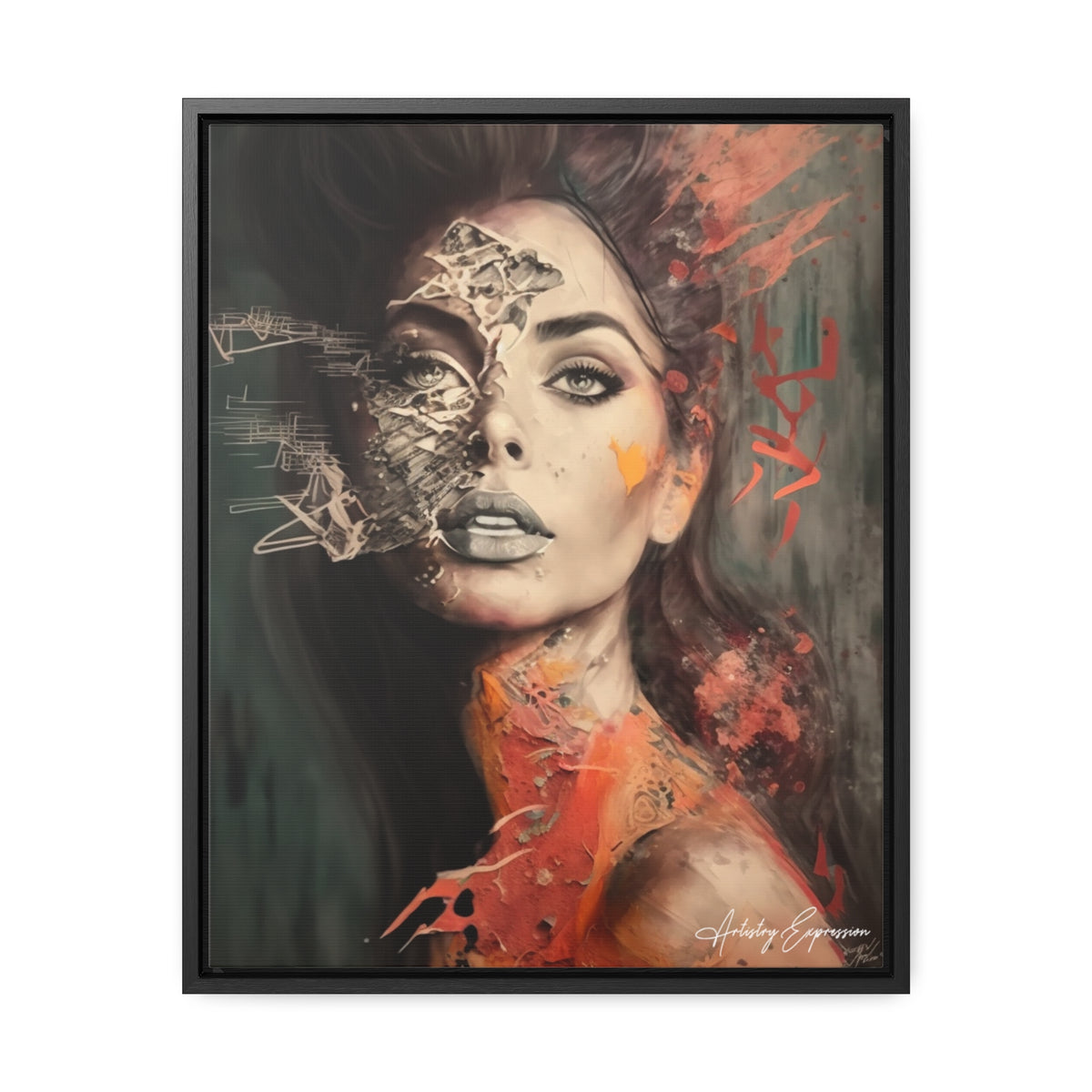 Charme Radieux : Portrait d'une Dame Glamour Artistique
