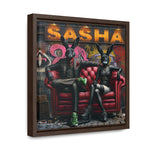 Playful Intrigue: Graffiti Mural with Anthropomorphic Rabbits