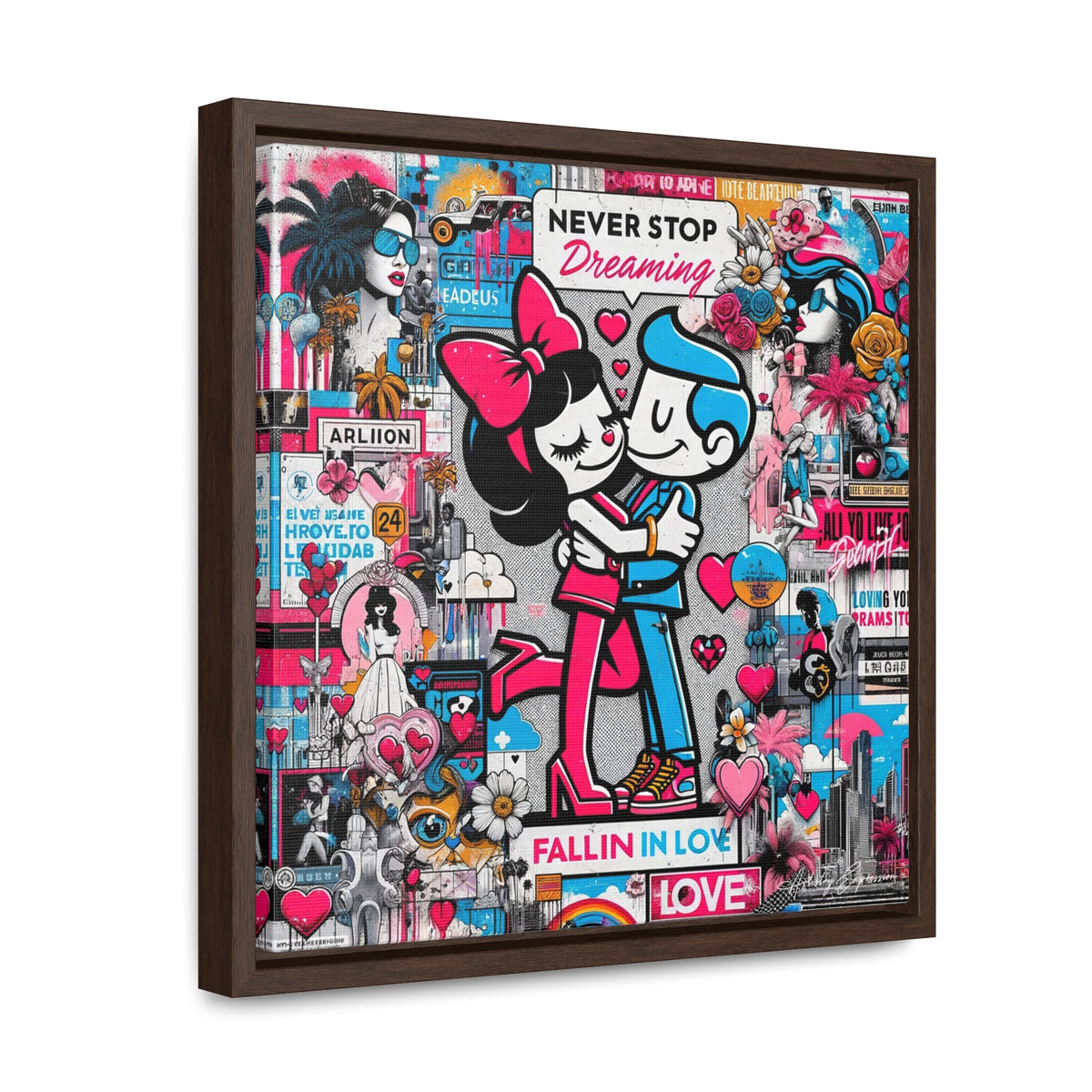 Urban Expression: Vibrant Graffiti Canvas