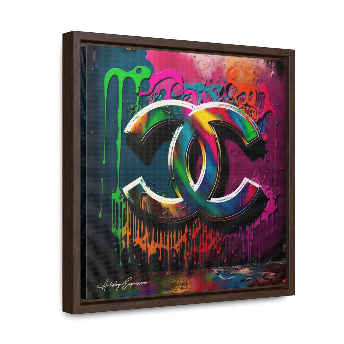 Street Art Broadcast: Channel Logo on Graffiti Wall