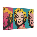 Pop Icon: Marilyn Monroe in Tri-Color Canvas