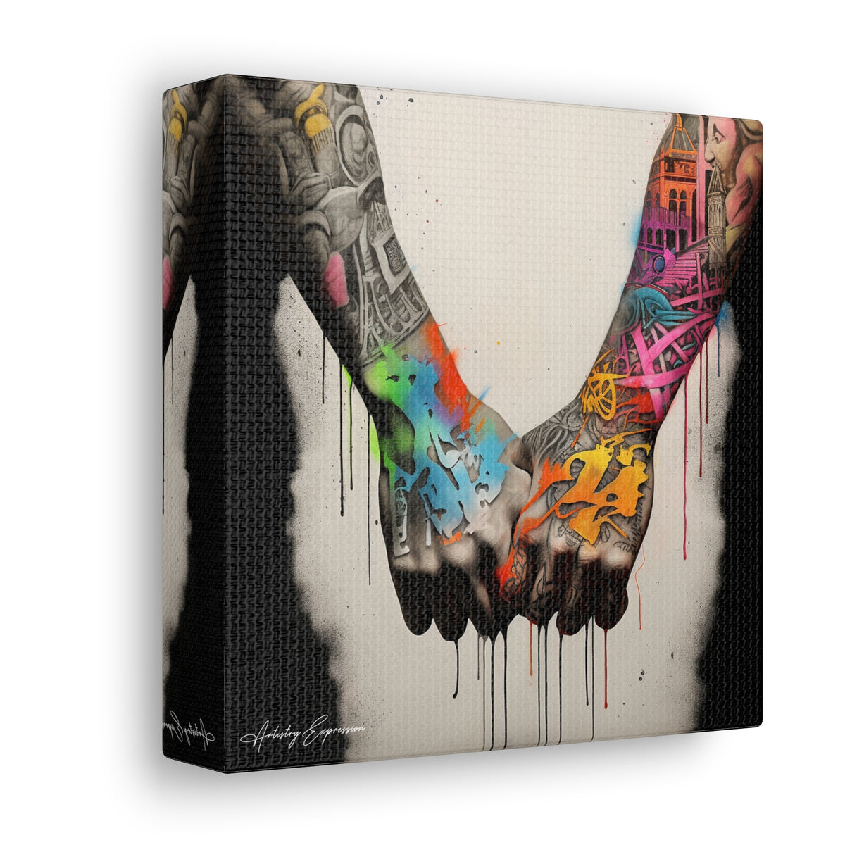 Tagged Together: Graffiti Depiction of Holding Hands