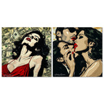 Money and Passion: A Pop Art Fusion