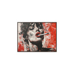 Crimson Charm: Beauty in Smoke