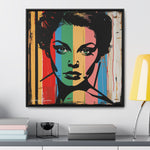Color Splash: Vibrant Pop Art Lady Portrait