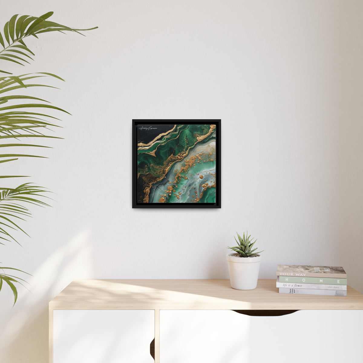 Emerald Ebb: Abstract Fluidity