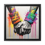 Graffiti Bond: Two Hands United in Street Art