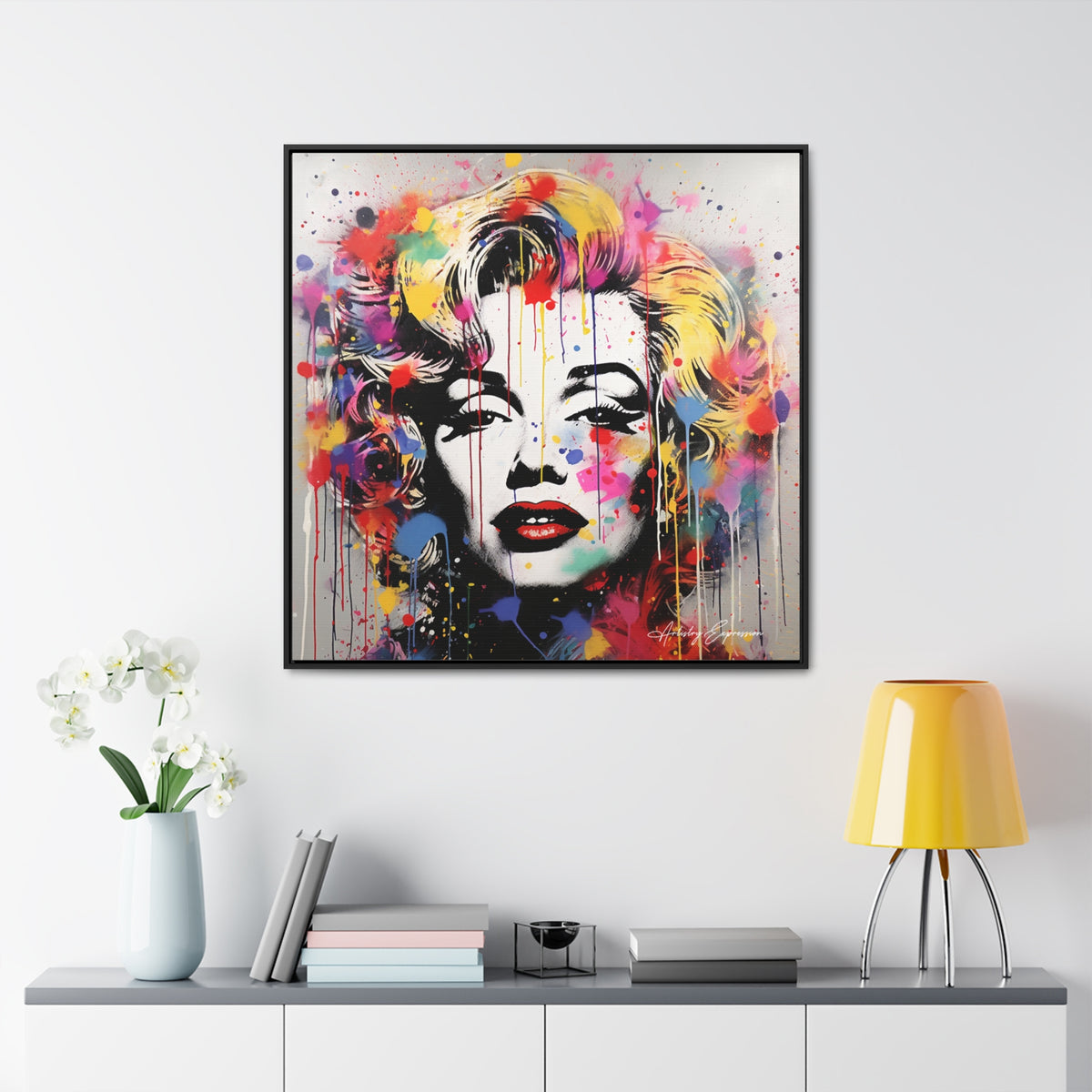 Graffiti Goddess: Marilyn Monroe's Vibrant Visage