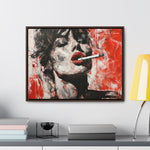 Crimson Charm: Beauty in Smoke