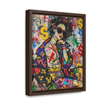 Urban Affluence: Stylish Girl's Graffiti