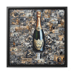 Champagne Dreams: Graffiti Fusion of Wealth and Celebration