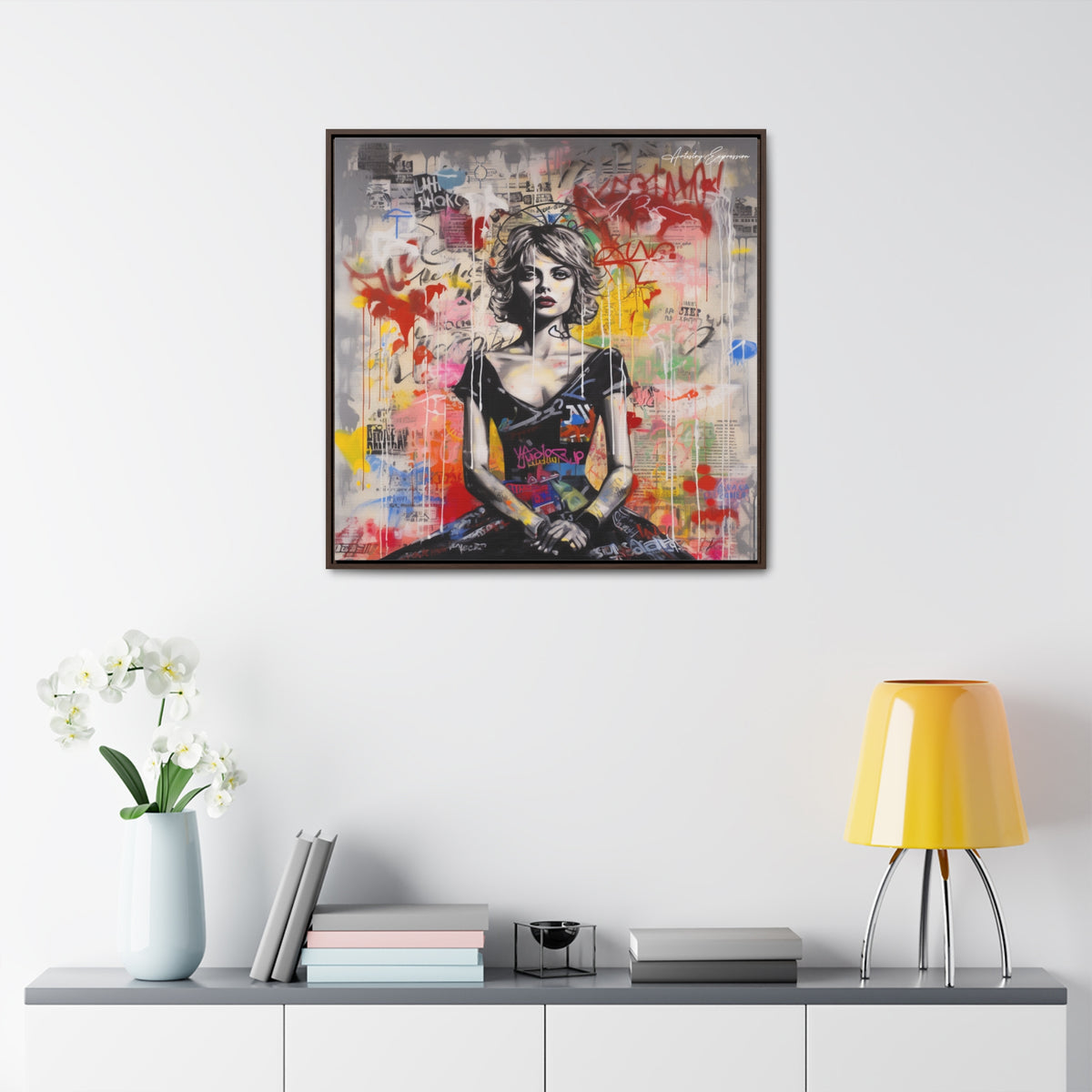 Urban Elegance: Vibrant Graffiti