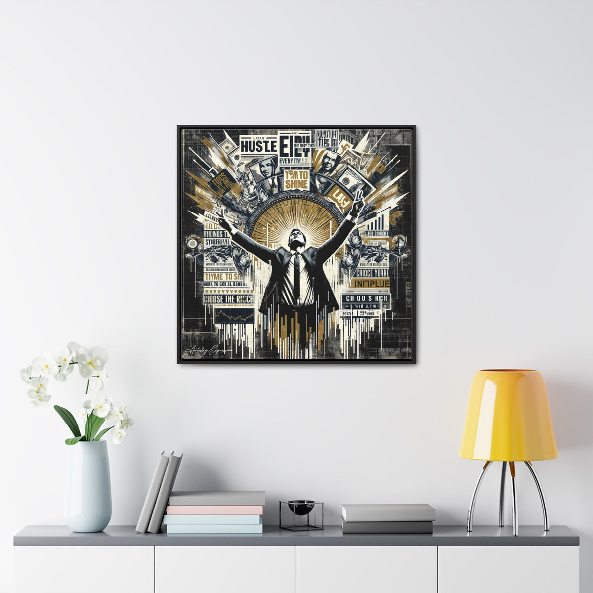 Success Symphony: Graffiti Ode to Financial Triumph