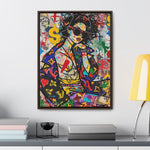 Urban Affluence: Stylish Girl's Graffiti