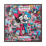 Expression urbaine : toile de graffiti vibrante