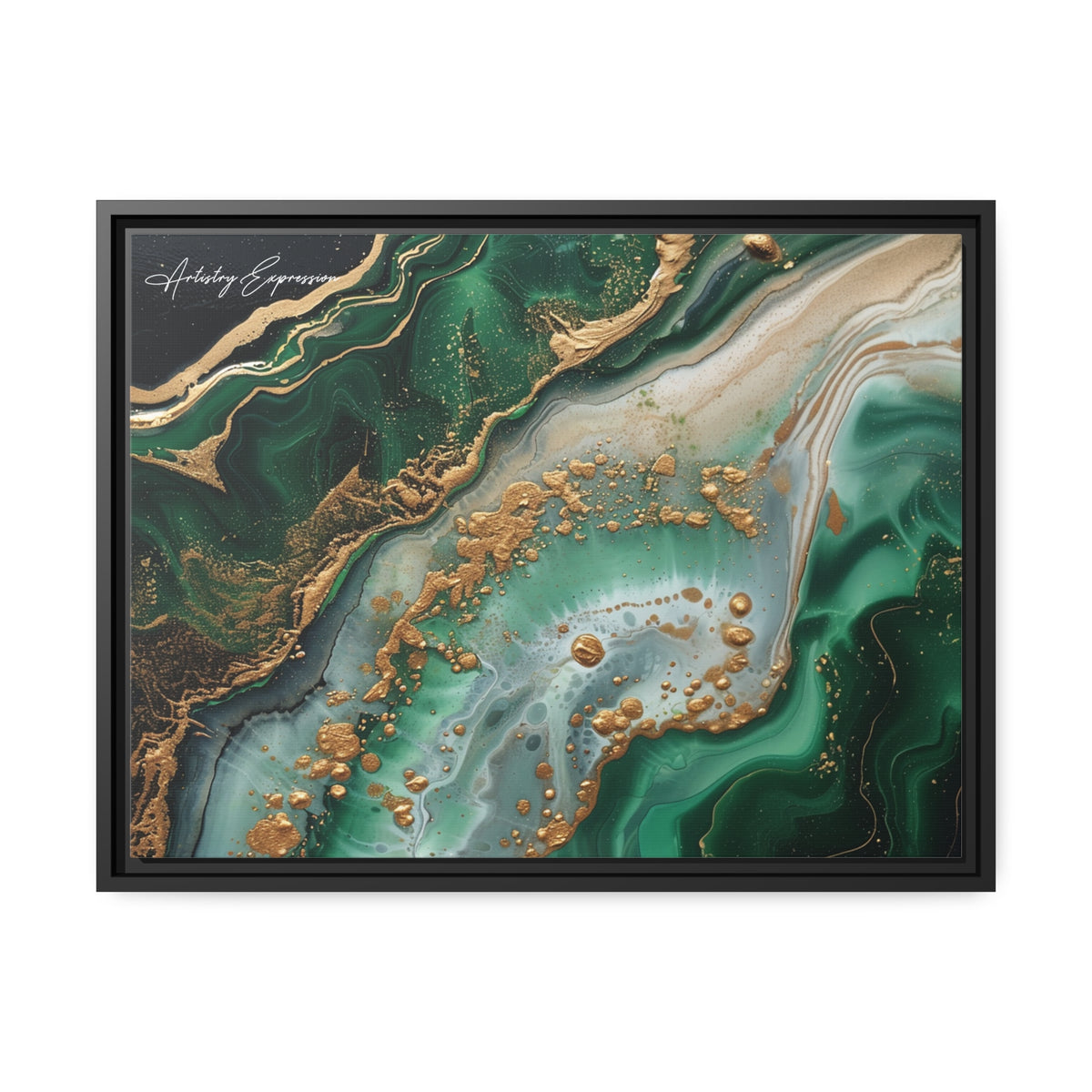 Emerald Ebb: Abstract Fluidity