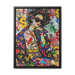 Urban Affluence: Stylish Girl's Graffiti