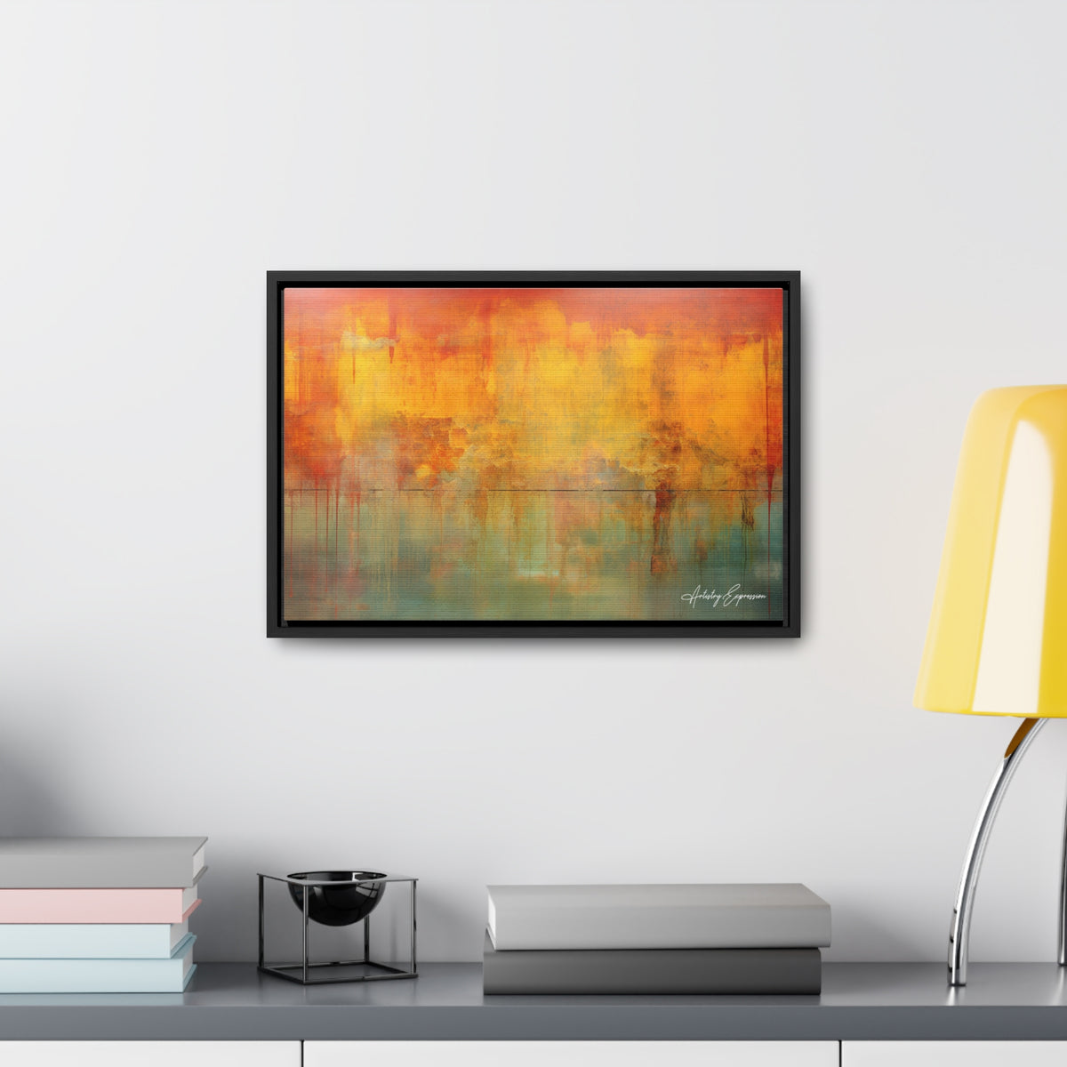 Expressionnisme abstrait aux couleurs profondes