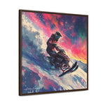 Snowscape Sprint: Snowmobile Dash in Color