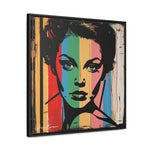 Color Splash: Vibrant Pop Art Lady Portrait