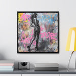 Urban Elegance: Sensuous Graffiti Symphony