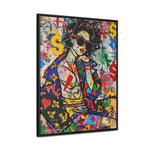 Urban Affluence: Stylish Girl's Graffiti