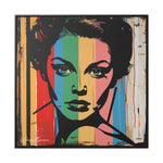 Color Splash: Vibrant Pop Art Lady Portrait